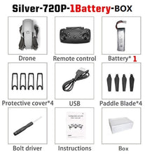 Load image into Gallery viewer, LANSENXI 2020 E68 Mini Drone 4K 1080P Wide Angle Camera Drone Wifi FPV Height Hold Mode RC Foldable Quadcopter Drone Toy Gift
